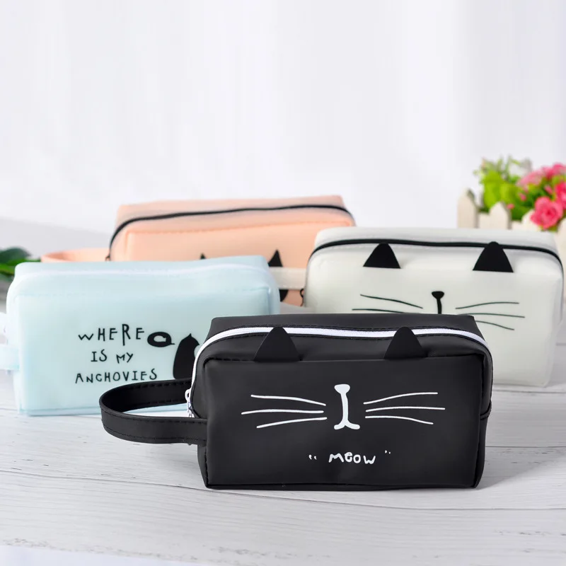 Kawaii Cat Pencil Case PU Leather Large Capacity School Pen Bag for Girls Stationery Rangement Cajas De Lápices Desk Organizers
Kawaii Cat Pencil Case PU Leather Large Capacity School Pen Bag for Girls Stationery Rangement Cajas De Lápices Desk Organizers