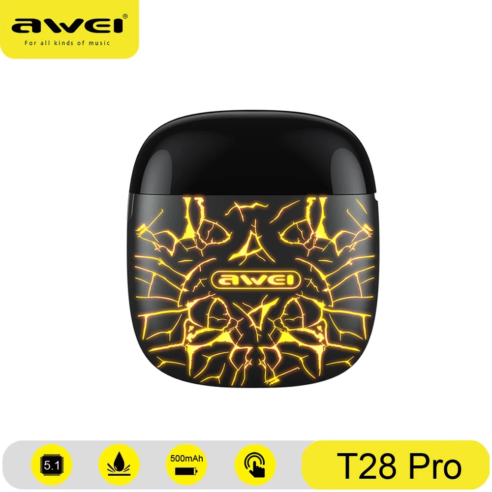 AWEI TWS In-ear Bluetooth 5.1 Wireless Earphones HiFi Bass Touch Contorl With Mic Stereo Gaming Earbuds IPX 6 Waterproof Headset
AWEI TWS In-ear Bluetooth 5.1 Wireless Earphones HiFi Bass Touch Contorl With Mic Stereo Gaming Earbuds IPX 6 Waterproof Headset