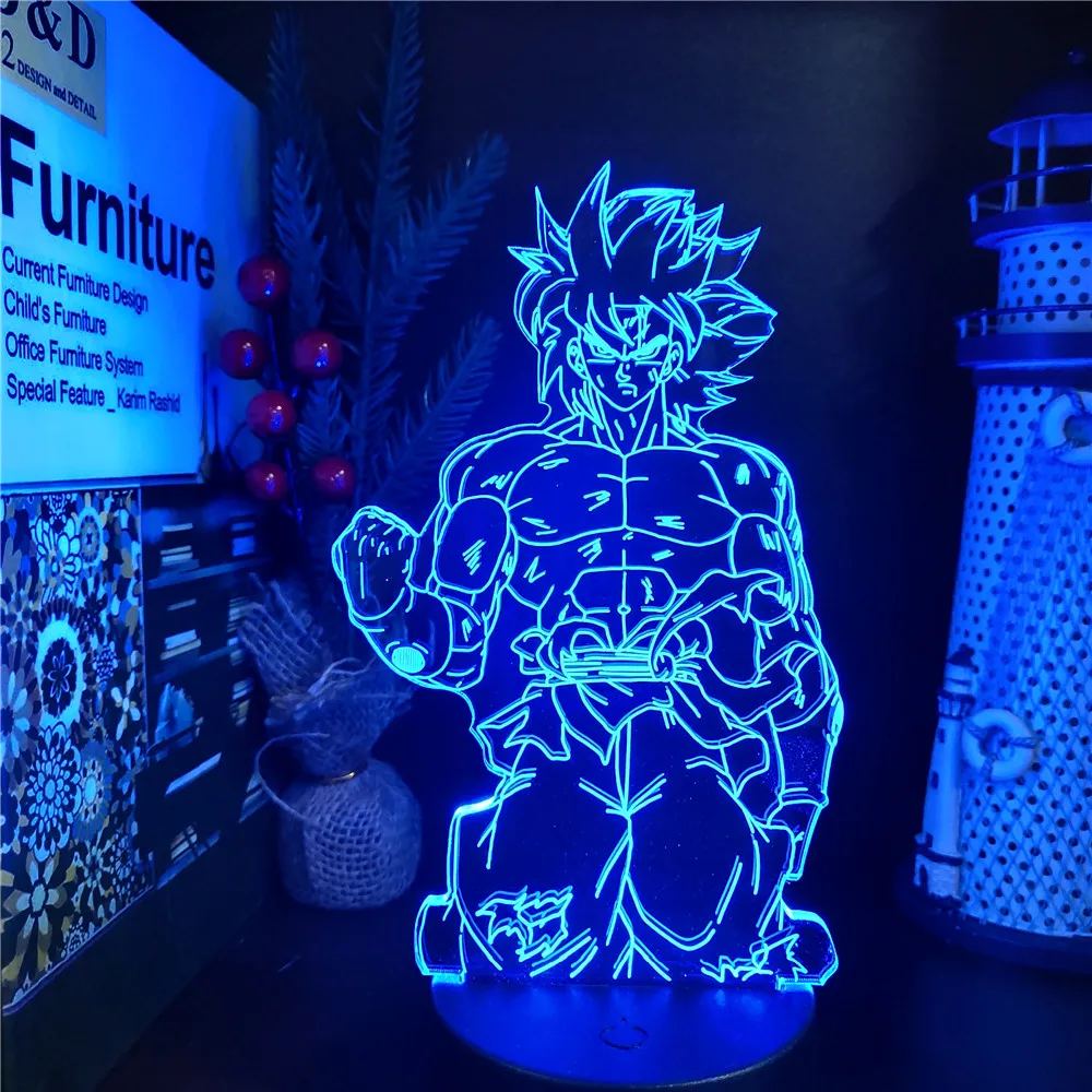 Dragon Ball Z Broli Anime Figure 3D Lamp Son Goku Broly Vegeta Action Figuras LED Night Light DBZ Trunks Gogeta Toys Manga Gift
Dragon Ball Z Broli Anime Figure 3D Lamp Son Goku Broly Vegeta Action Figuras LED Night Light DBZ Trunks Gogeta Toys Manga Gift