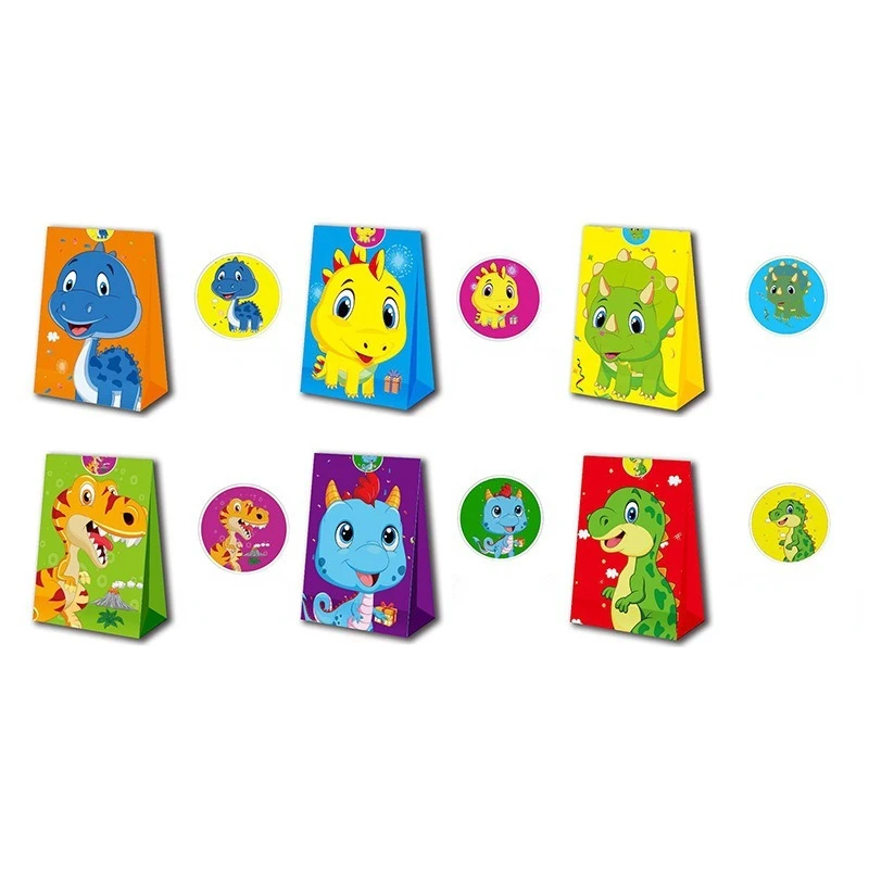 1/5/10pcs Portable Kraft Paper Bag Creative Sticker Small Dinosaur Party Gift Bag Candy Food Packaging Bag tote bag
1/5/10pcs Portable Kraft Paper Bag Creative Sticker Small Dinosaur Party Gift Bag Candy Food Packaging Bag tote bag