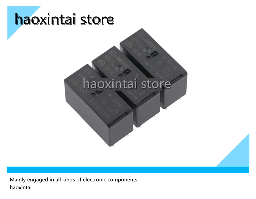 1 шт SM-S-205D/212D/224D реле 5/12/24 В две группы преобразования 8 футов А В переменного тока