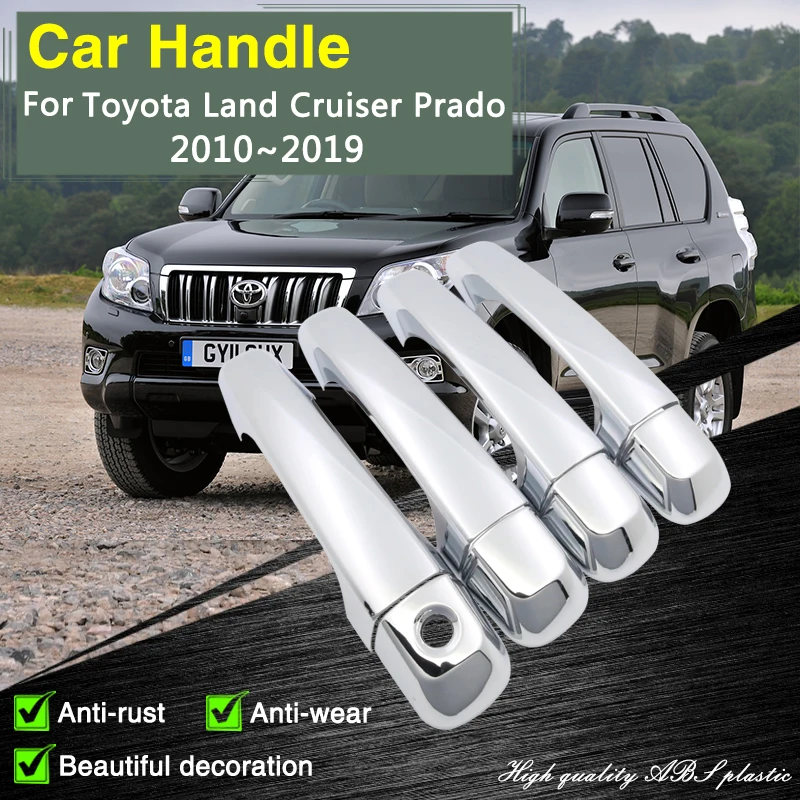 Fit for Toyota Land Cruiser Prado 150 J150 2010~2019 Chrome Smart Door Handle Cover Car Decorate Accessories Protective Stickers
Fit for Toyota Land Cruiser Prado 150 J150 2010~2019 Chrome Smart Door Handle Cover Car Decorate Accessories Protective Stickers