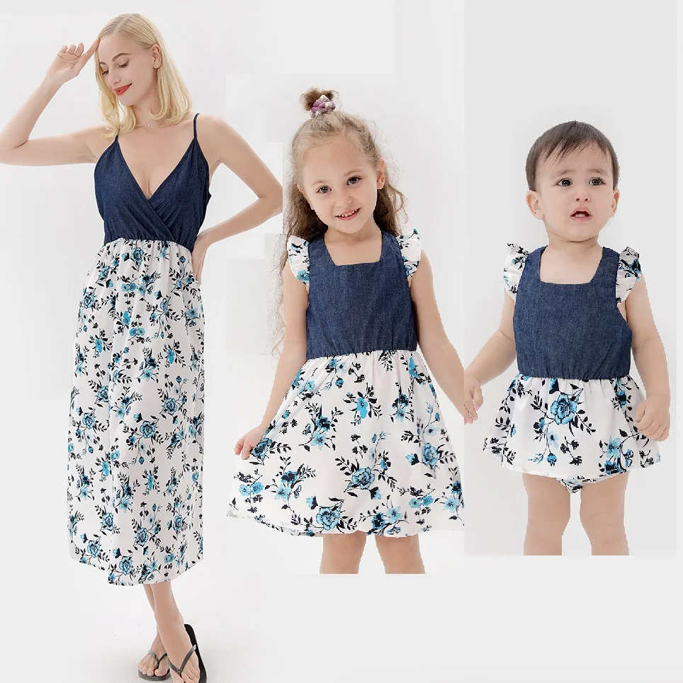 Fashion Mother Daughter Matching Dresses Family Set Flower Print Mom Baby Mommy and Me Clothes Summer Women Girls Cotton Dress
Fashion Mother Daughter Matching Dresses Family Set Flower Print Mom Baby Mommy and Me Clothes Summer Women Girls Cotton Dress