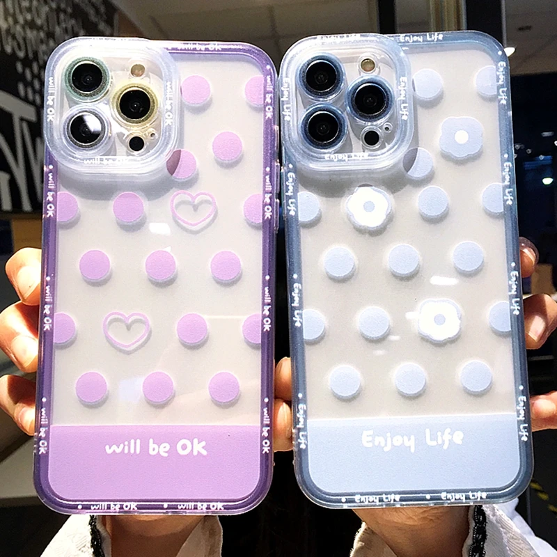 Soft Transparent Wave point Case For iphone 11 12 13 Pro Max XS X XR 7 8 Plus SE 2020 Bumper Silicone Love Heart Cover
Soft Transparent Wave point Case For iphone 11 12 13 Pro Max XS X XR 7 8 Plus SE 2020 Bumper Silicone Love Heart Cover