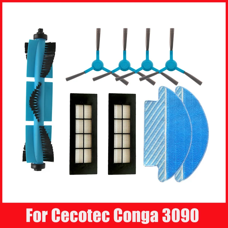 For Cecotec Conga 3090 Series Robot Replacement Vacuum Part Main Side Brush Hepa Filter Mop Rag Spare Parts Accessories
For Cecotec Conga 3090 Series Robot Replacement Vacuum Part Main Side Brush Hepa Filter Mop Rag Spare Parts Accessories