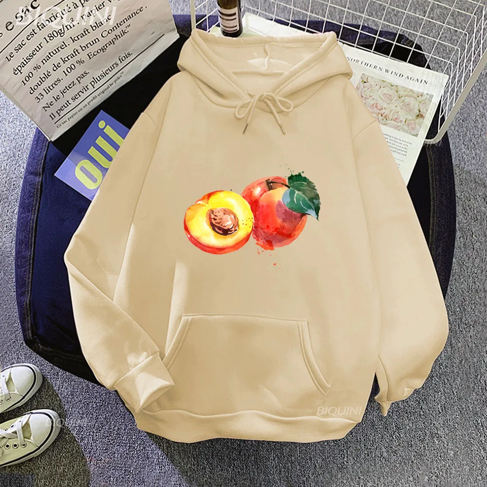 Fruit 2023 Harajuku Funny Cartoon Peach Print Ladies Hoodies Fashion Streetwear Pullovers Winter Women's Graphic Sweatshirts
Fruit 2023 Harajuku Funny Cartoon Peach Print Ladies Hoodies Fashion Streetwear Pullovers Winter Women's Graphic Sweatshirts