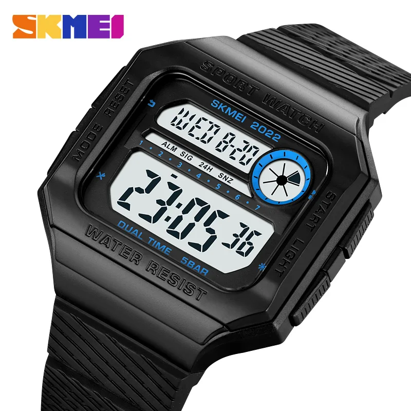 

SKMEI Top Brand LED Digital Sport Watches Mens Military Countdown Calendar Wristwatch 5Bar Waterproof Chrono Clock montre homme