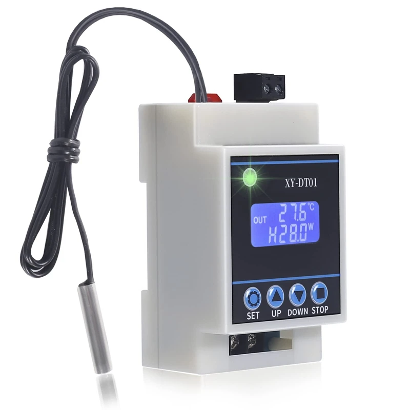 XY-DT01 Digital Temperature Controller -40-110°C Digital Micro-Digital Thermostat With LCD Display And Waterproof Sensor
XY-DT01 Digital Temperature Controller -40-110°C Digital Micro-Digital Thermostat With LCD Display And Waterproof Sensor