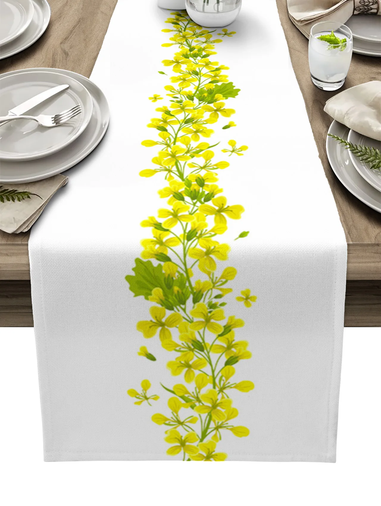 Spring Small Yellow Flowers Table Runner Dining Tea Table Shoe Cabinet Cover Table Flag Wedding Party Decoration
Spring Small Yellow Flowers Table Runner Dining Tea Table Shoe Cabinet Cover Table Flag Wedding Party Decoration