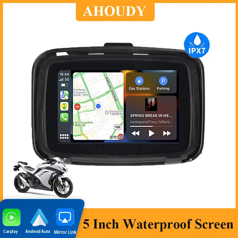 5 Inch Portable GPS Navigation Motorcycle Waterproof Carplay Display Motorcycle Wireless Android Auto IPX7 GPS Screen
5 Inch Portable GPS Navigation Motorcycle Waterproof Carplay Display Motorcycle Wireless Android Auto IPX7 GPS Screen