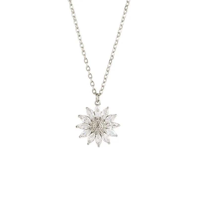 2022 New Fashion Women Temperament Zircon Inlaid Sunflower Clavicle Chain Necklace Women Sexy Party Sunflower Pendant Necklace
2022 New Fashion Women Temperament Zircon Inlaid Sunflower Clavicle Chain Necklace Women Sexy Party Sunflower Pendant Necklace