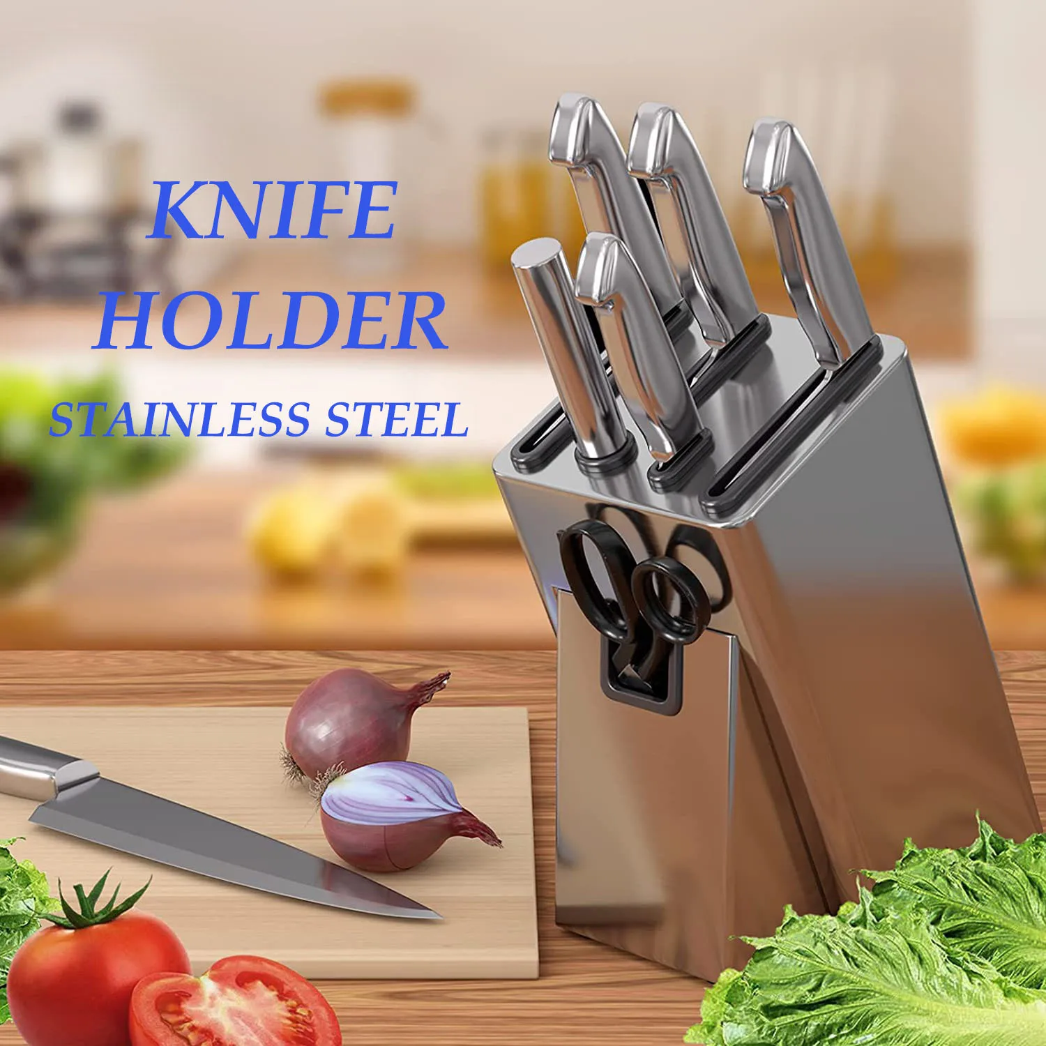 Universal Knife Organizer Stainless Steel Anti-rust Knife Utensil Holder Durable Knife Block for Kitchen Storage for Cutlery
Universal Knife Organizer Stainless Steel Anti-rust Knife Utensil Holder Durable Knife Block for Kitchen Storage for Cutlery