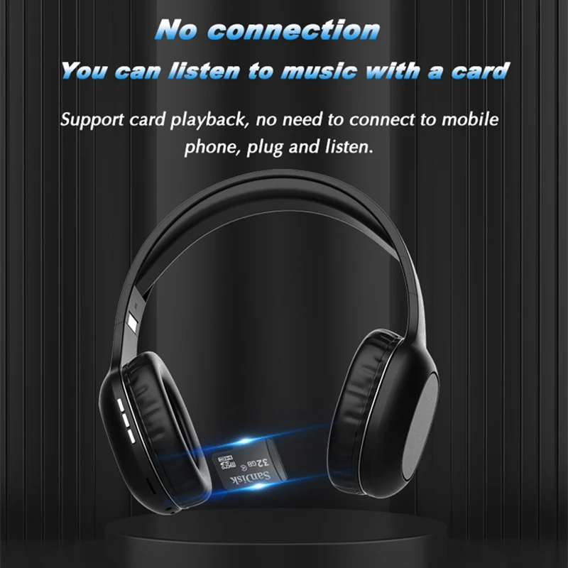 Smart noise reduction Wireless Headphone Bass Headphone Bluetooth 5.0 with Microphone Foldable Headphone HiFi Headphone Fashion
Smart noise reduction Wireless Headphone Bass Headphone Bluetooth 5.0 with Microphone Foldable Headphone HiFi Headphone Fashion