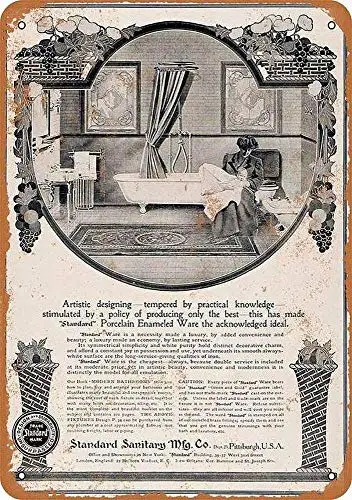 Enameled Bathrooms,Vintage Picture Print Wall Poster Tin Sign Vintage BBQ Restaurant Dinner Room Cafe Shop Decor
Enameled Bathrooms,Vintage Picture Print Wall Poster Tin Sign Vintage BBQ Restaurant Dinner Room Cafe Shop Decor
