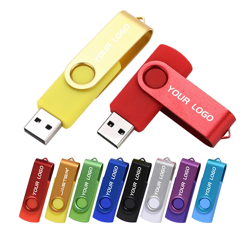 

OTG USB Flash Drive 64GB Rotatable 360° Free Custom LOGO Pen Drives 32GB Personalized Memory Stick 16GB Volume Sales U Disk 8GB