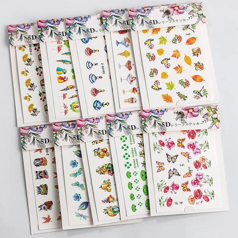 5D Self Adhesive Embossed Nail Stickers Butterfly Bee Flowers Feather Empaistic Designs Acrylic Engraved Charm Decal Decorations
5D Self Adhesive Embossed Nail Stickers Butterfly Bee Flowers Feather Empaistic Designs Acrylic Engraved Charm Decal Decorations