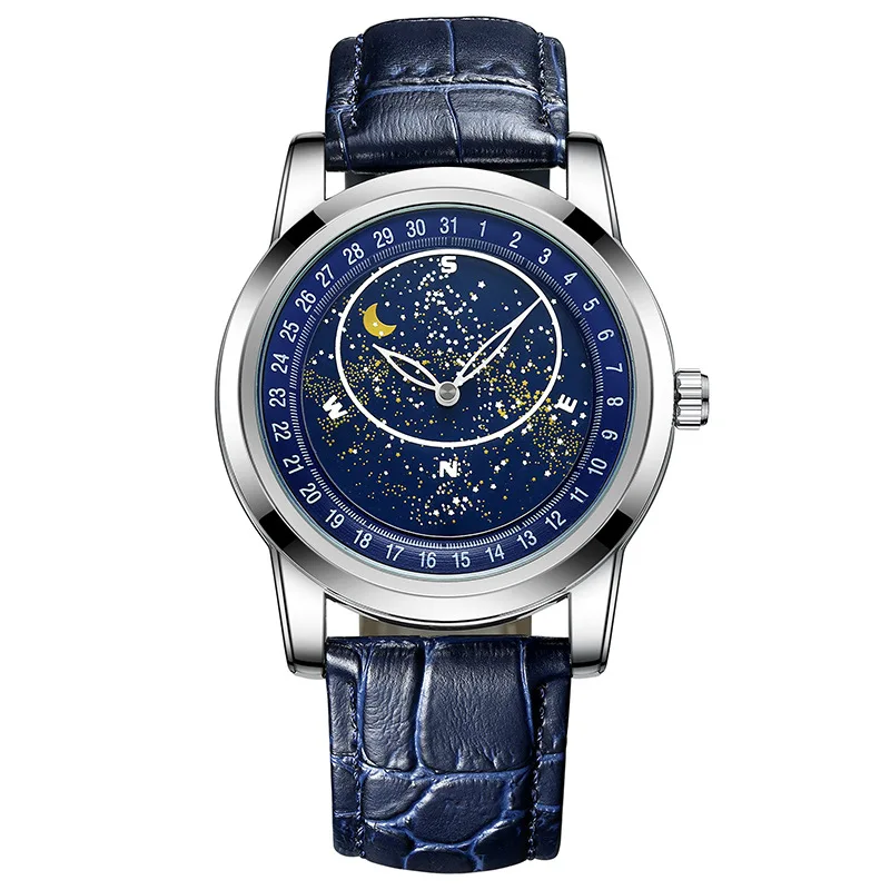 Rotating Sky Star Disk Watch Men's Fashion Fully Automatic Mechanical Watch Waterproof Glow Men's Watch
Rotating Sky Star Disk Watch Men's Fashion Fully Automatic Mechanical Watch Waterproof Glow Men's Watch