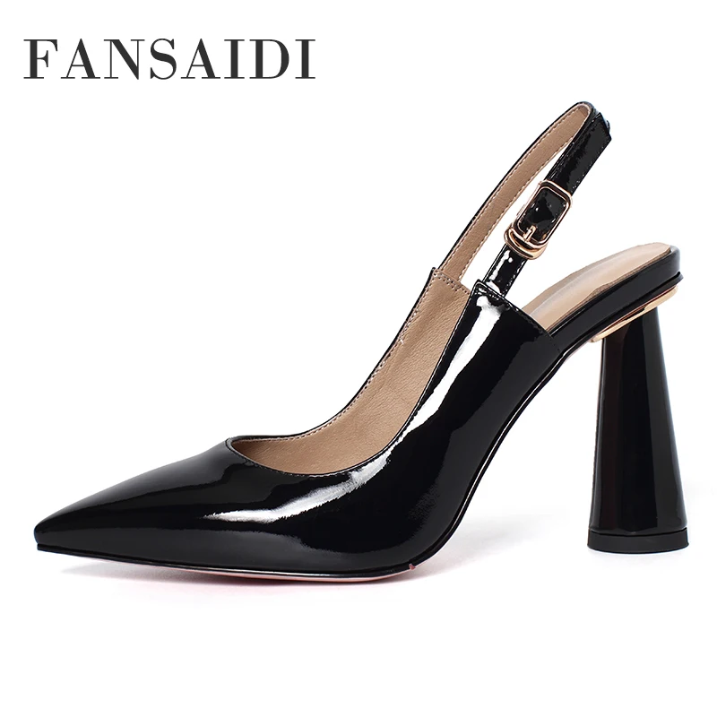 FANSAIDI Summer White Sandals Fashion Women's Shoes New Chunky Heels Consice Buckle Pointed Toe Sexy Block Heels 40 41 42 43
FANSAIDI Summer White Sandals Fashion Women's Shoes New Chunky Heels Consice Buckle Pointed Toe Sexy Block Heels 40 41 42 43
