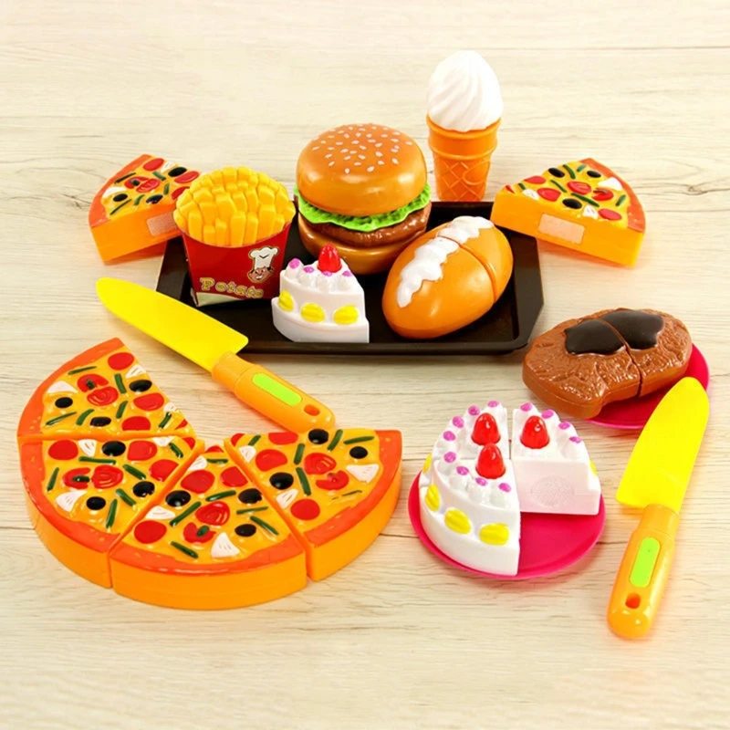 Fast Food Set Kitchen Pretend Playing Toy Kitchen Accessories Removable Burger Pizza Kids Toddlers Food Toy Party Favor
Fast Food Set Kitchen Pretend Playing Toy Kitchen Accessories Removable Burger Pizza Kids Toddlers Food Toy Party Favor