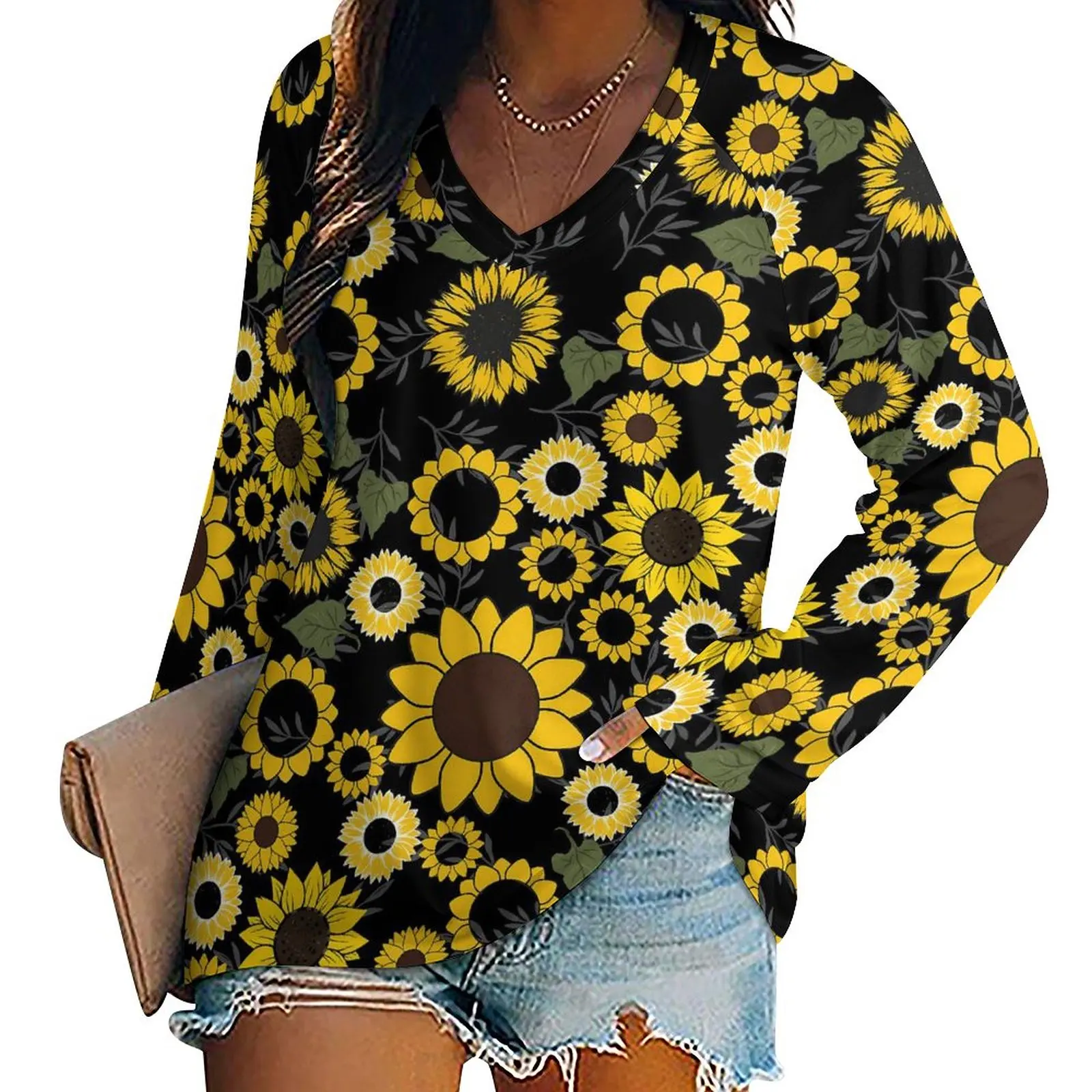 Sunflower T-Shirts Cute Flowers Korean Fashion T-Shirt Long Sleeve Trendy Custom Tee Shirt Women Clothing Large Size
Sunflower T-Shirts Cute Flowers Korean Fashion T-Shirt Long Sleeve Trendy Custom Tee Shirt Women Clothing Large Size