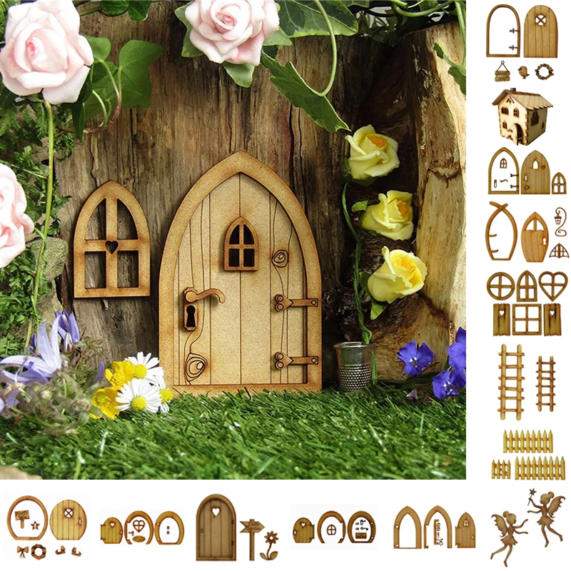 3D Wooden Fairy Garden Door DIY Handmade Miniature House Model Signs Dollhouse Door Craft Decor for Home Kids Play House Toys
3D Wooden Fairy Garden Door DIY Handmade Miniature House Model Signs Dollhouse Door Craft Decor for Home Kids Play House Toys