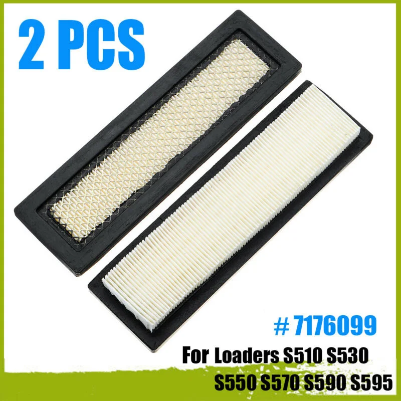 2pcs Air Filter Kit For Loaders S510 S530 S550 S570 S590 S595 Replacement Parts 7176099 Filter Accessories Power Part Tool
2pcs Air Filter Kit For Loaders S510 S530 S550 S570 S590 S595 Replacement Parts 7176099 Filter Accessories Power Part Tool