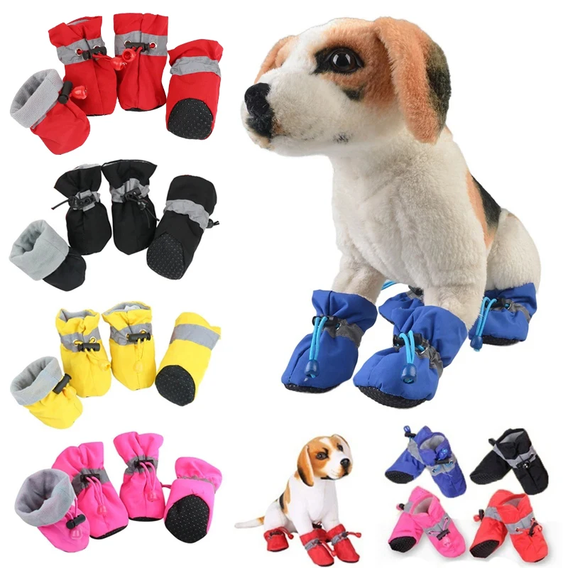 New 4pcs Waterproof Pet Dog Shoes Anti-slip Rain Snow Boot Footwear Thick Warm for Small Cats Dogs Puppy Dog Socks Booties
New 4pcs Waterproof Pet Dog Shoes Anti-slip Rain Snow Boot Footwear Thick Warm for Small Cats Dogs Puppy Dog Socks Booties