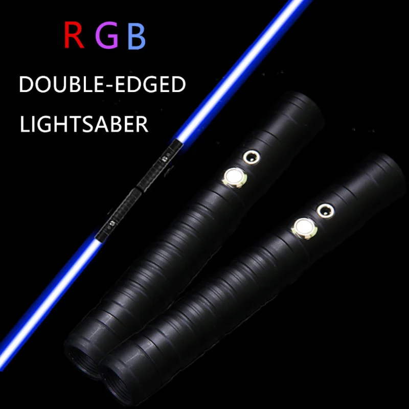 Double-edged Lightsaber RGB 7 Colors Change LED Laser Sword Two In One Switchable Saber Sound Full Metal Handle Cosplay Gift
Double-edged Lightsaber RGB 7 Colors Change LED Laser Sword Two In One Switchable Saber Sound Full Metal Handle Cosplay Gift