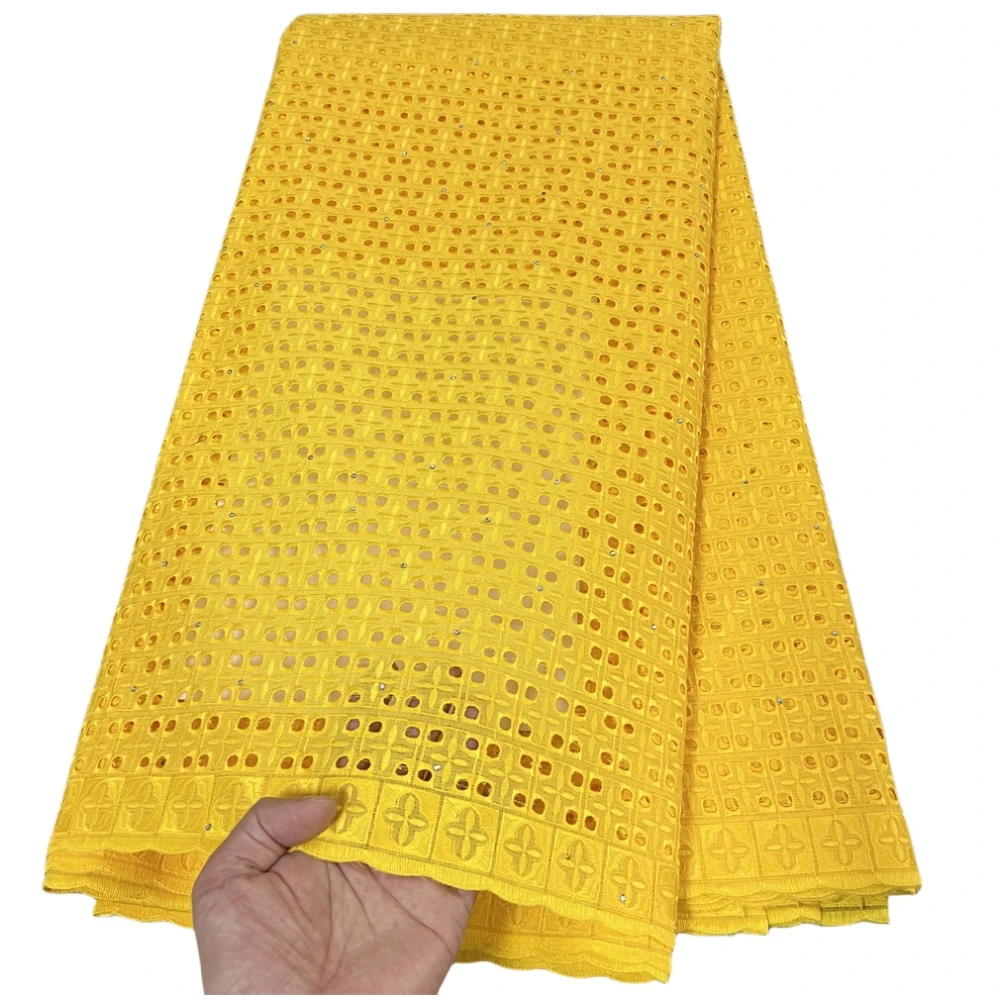 LJ Breathable Cotton Textile High Quality Embroidered Gauze Fabrics Nice African Style Voile Laces For Women Clothes Sewing Lace
LJ Breathable Cotton Textile High Quality Embroidered Gauze Fabrics Nice African Style Voile Laces For Women Clothes Sewing Lace