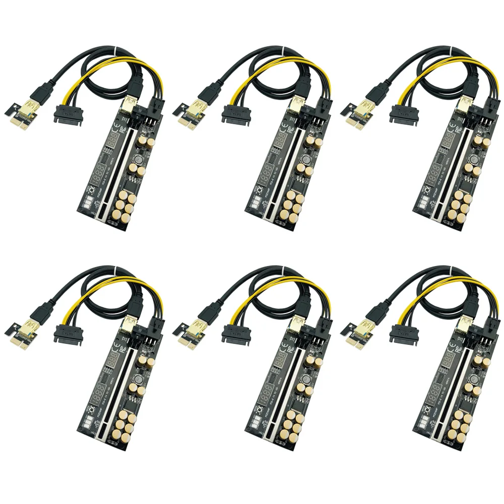 6 шт. PCIE Райзер VER016 V016 Райзер для видеокарты Райзер PCI Express X16 расширитель кабеля USB 3,0 температура напряжения для майнинга BTC
6 шт. PCIE Райзер VER016 V016 Райзер для видеокарты Райзер PCI Express X16 расширитель кабеля USB 3,0 температура напряжения для майнинга BTC