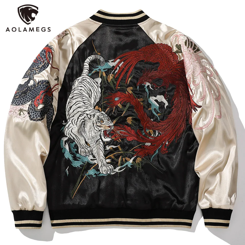 Men's Satin Jacket Hip Hop Streetwear Coats Phoenix Dragon Embroidery Winter Jacket Parka Casual Fashion Baseball Uniform Coat
Men's Satin Jacket Hip Hop Streetwear Coats Phoenix Dragon Embroidery Winter Jacket Parka Casual Fashion Baseball Uniform Coat