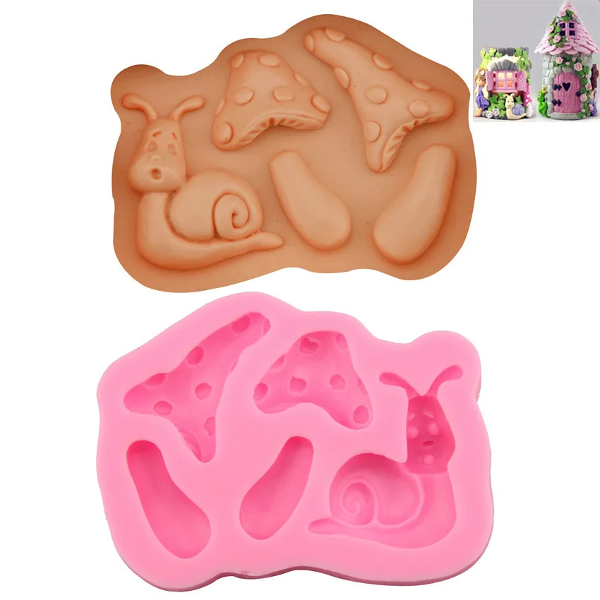 Fairy Tale Gate Combination Snail Mushroom Font Cake Silicone Mold Chocolate Mold Cake Decoration
Fairy Tale Gate Combination Snail Mushroom Font Cake Silicone Mold Chocolate Mold Cake Decoration