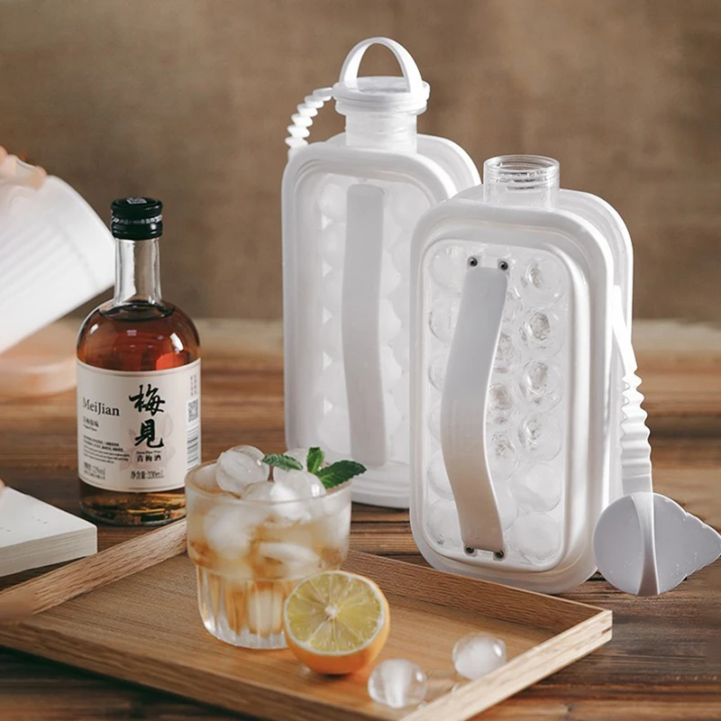 Folding Ice Ball Maker Portable Ice Maker Bottle 17 Icy Silicone Ice Cube Mold Kettle Ice Hockey Bubble Curling Kitchen Gadget 
Folding Ice Ball Maker Portable Ice Maker Bottle 17 Icy Silicone Ice Cube Mold Kettle Ice Hockey Bubble Curling Kitchen Gadget