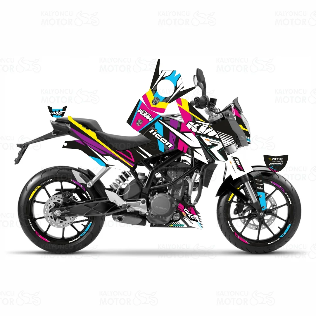 2021 New Fashion Duke 200 Series Custom Design Sticker Set Complete Good Quality Material Custom Motorcycle Gluing Free Shipping
2021 New Fashion Duke 200 Series Custom Design Sticker Set Complete Good Quality Material Custom Motorcycle Gluing Free Shipping