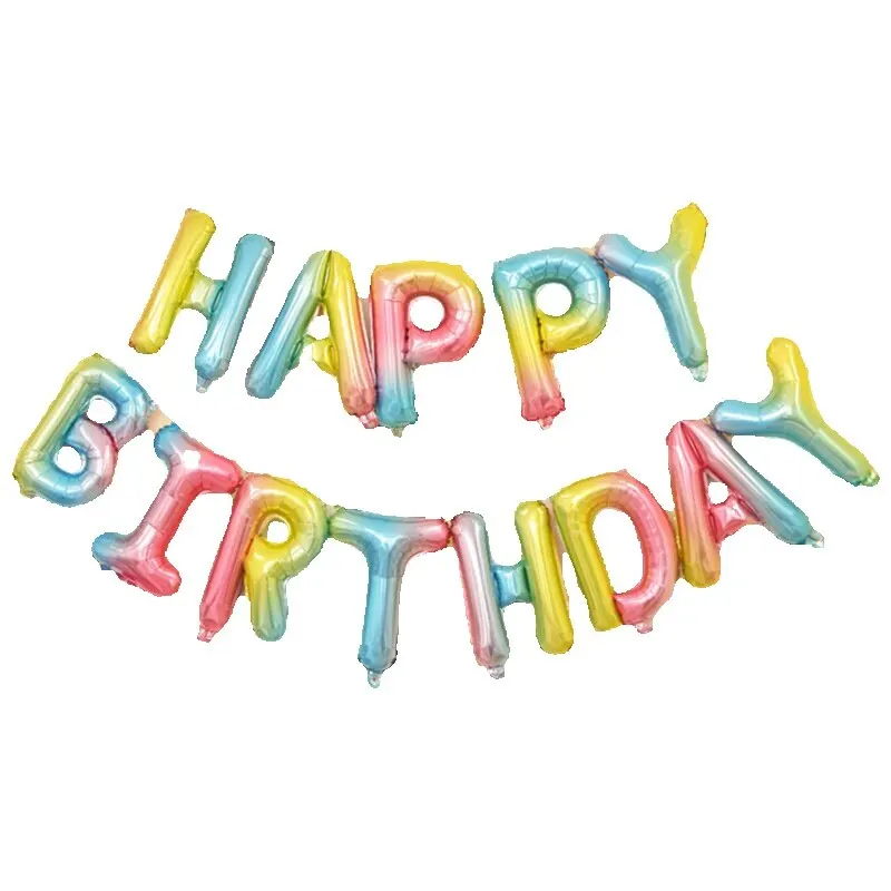 13pcs Letter 16 "HAPPYBIRTHDAY Children's Birthday Balloon Happy Birthday Party Aluminum Film Balloon Decoration Arrangement
13pcs Letter 16 "HAPPYBIRTHDAY Children's Birthday Balloon Happy Birthday Party Aluminum Film Balloon Decoration Arrangement