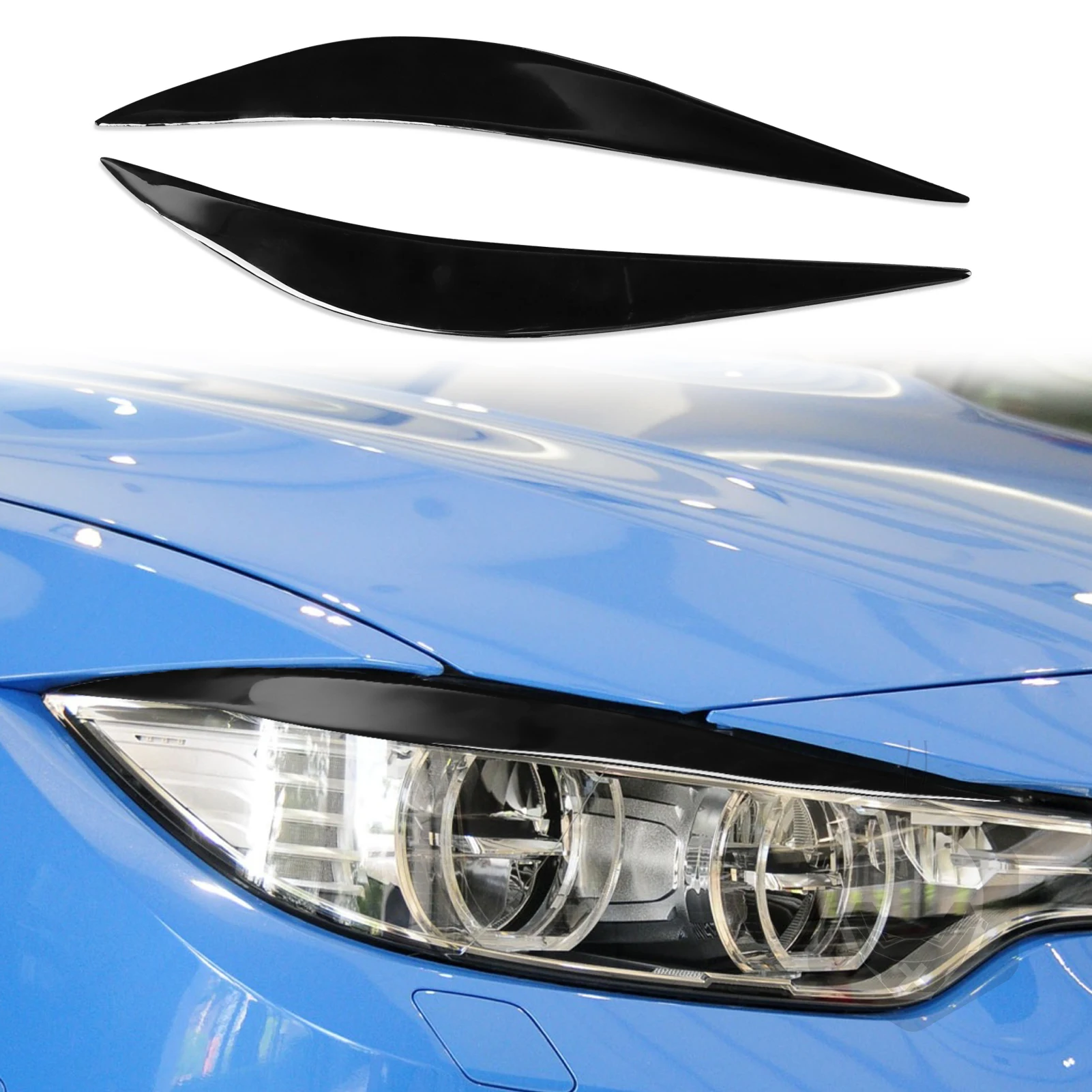Для BMW F80 M3 F82 F83 M4 F32 F33 F36 Автомобильная передняя фара для бровей подводка для глаз наклейка для бровей фортепиано черный ABS аксессуары
Для BMW F80 M3 F82 F83 M4 F32 F33 F36 Автомобильная передняя фара для бровей подводка для глаз наклейка для бровей фортепиано черный ABS аксессуары