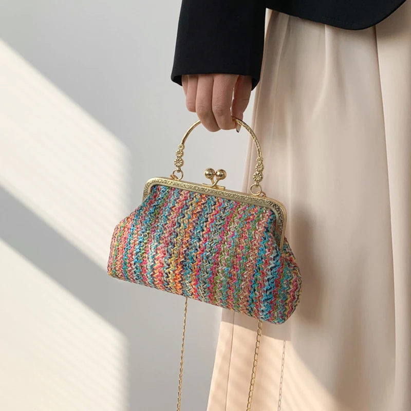 Luxury Design Small Shopper Totes Straw Woven Beach Bag Crossbody Shoulder Bags Summer Travel Clutch Purse and Handbag for Women
Luxury Design Small Shopper Totes Straw Woven Beach Bag Crossbody Shoulder Bags Summer Travel Clutch Purse and Handbag for Women