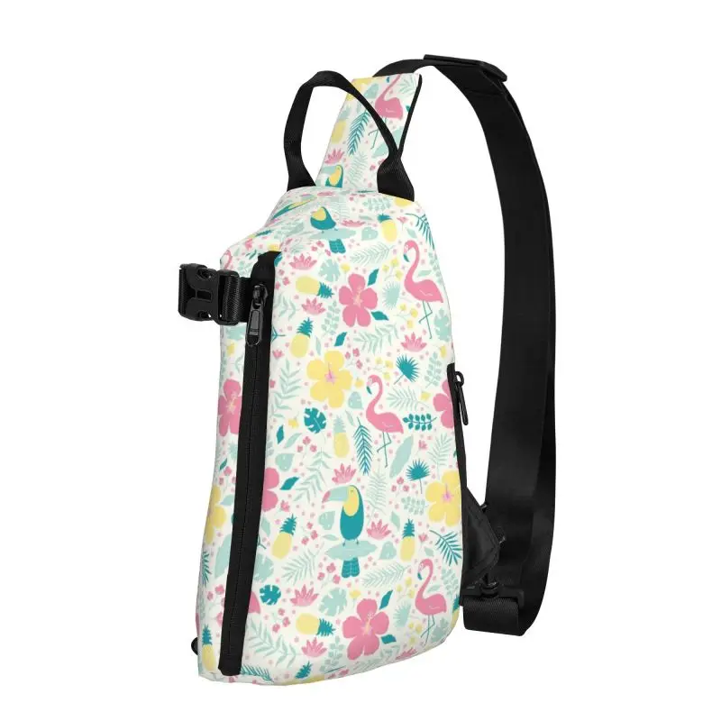Fashion Flamingos Leaves Sling Bag for Cycling Camping Men Tropical pattern Chest Crossbody Backpack Shoulder Daypack
Fashion Flamingos Leaves Sling Bag for Cycling Camping Men Tropical pattern Chest Crossbody Backpack Shoulder Daypack