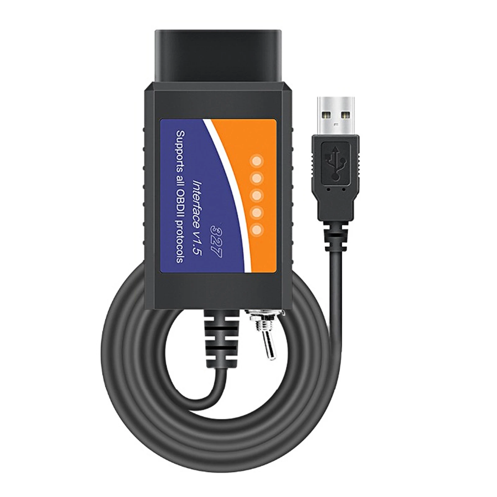 OBD2 Diagnostic Connector Cable USB Interface Auto Fault Checking Tool Fit for Ford 
OBD2 Diagnostic Connector Cable USB Interface Auto Fault Checking Tool Fit for Ford