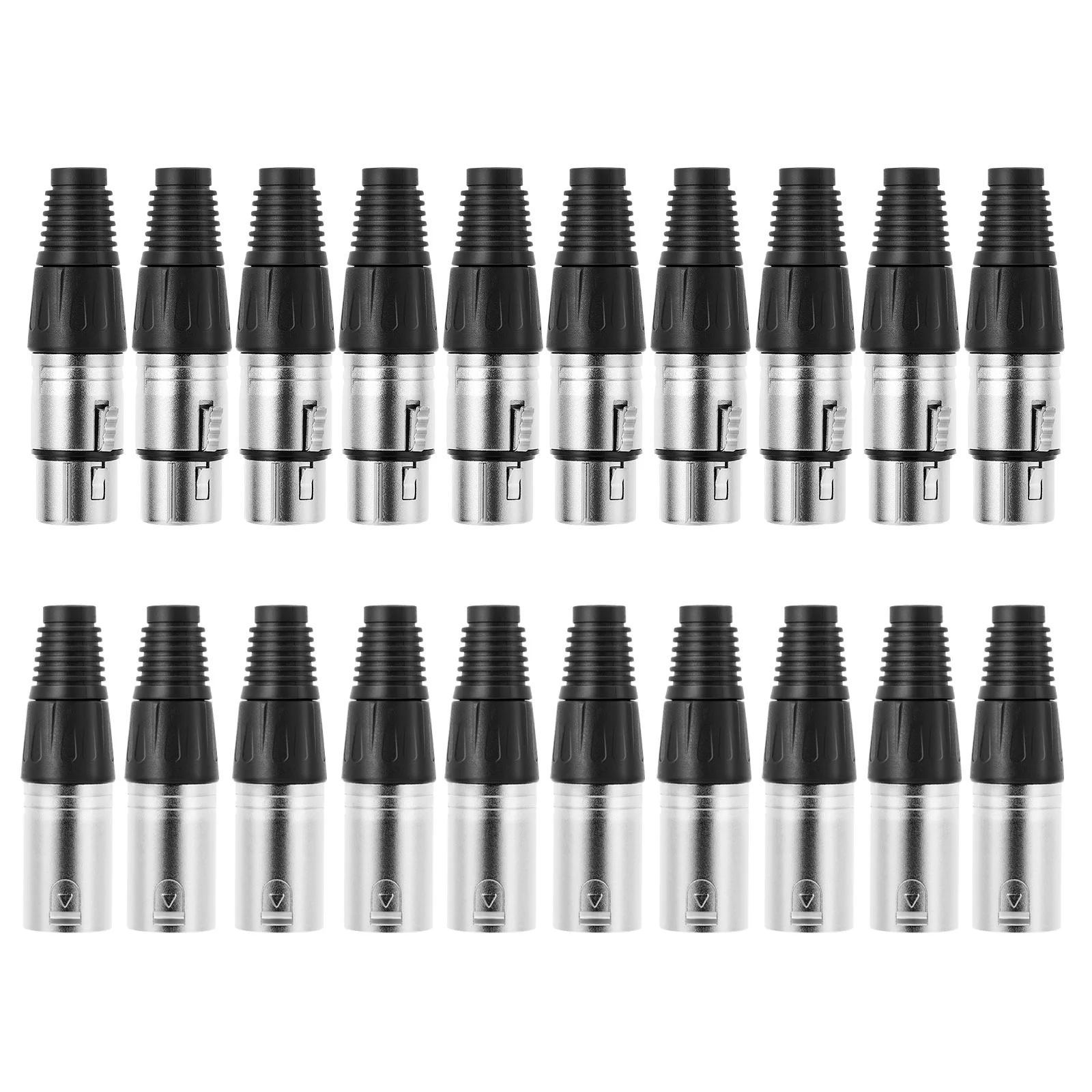 1 Set Durable Zinc Alloy Audio Socket XLR 3 Pin Connector for Mic Audio Equipment
1 Set Durable Zinc Alloy Audio Socket XLR 3 Pin Connector for Mic Audio Equipment