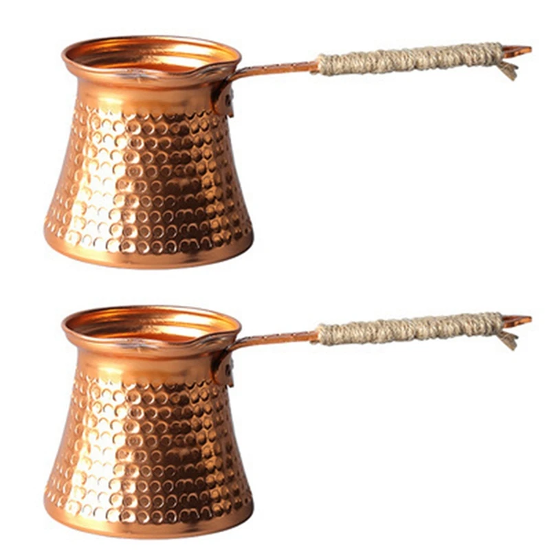 2X Turkish Coffee Pot Coffee Maker Moka Pot 3 Person 200 ML Copper Handmade High Quality Decorative Gift Accessory
2X Turkish Coffee Pot Coffee Maker Moka Pot 3 Person 200 ML Copper Handmade High Quality Decorative Gift Accessory