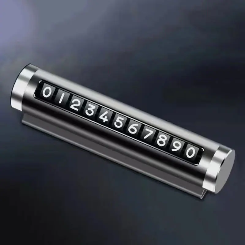Metal Car Number Plate Aluminum Stickers Temporary Parking Card Universal Rotate Phone Park Stop in Car-styling Auto Accessories
Metal Car Number Plate Aluminum Stickers Temporary Parking Card Universal Rotate Phone Park Stop in Car-styling Auto Accessories