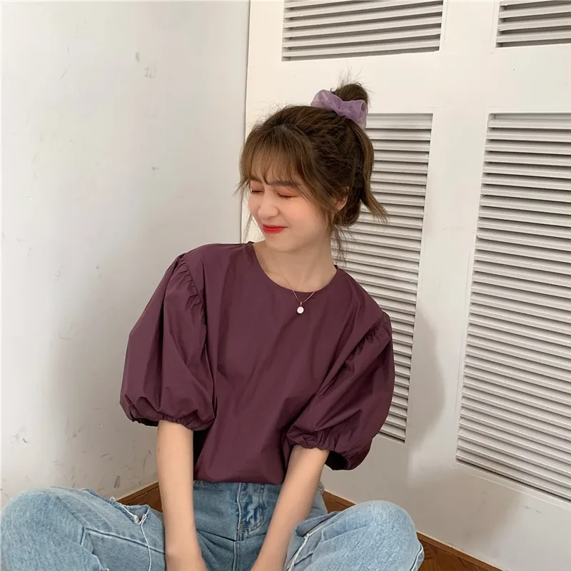Bubble Sleeve White Short Sleeve Shirt Women's Summer Spring And Autumn Doll Shirt High Sense Chiffon Shirt Top Design Sense
Bubble Sleeve White Short Sleeve Shirt Women's Summer Spring And Autumn Doll Shirt High Sense Chiffon Shirt Top Design Sense