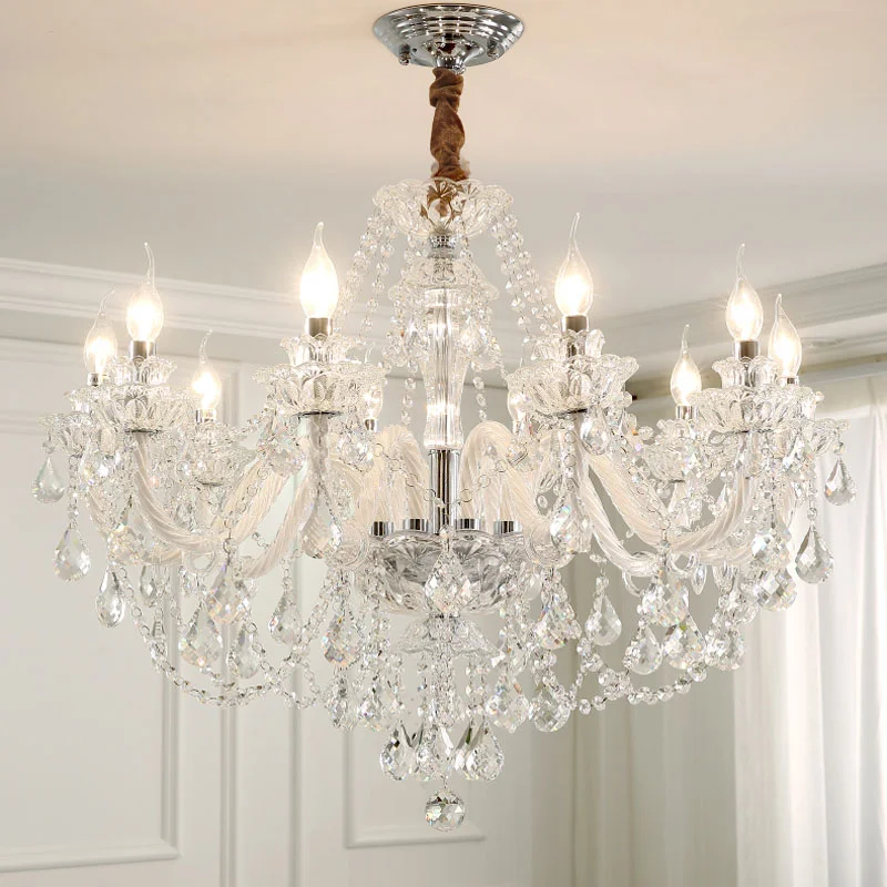 Chandelier Light European Crystal Atmosphere Living RoomModern Minimalist Bedroom Dining Home Villa Candle Pendant Lamp Lighting
Chandelier Light European Crystal Atmosphere Living RoomModern Minimalist Bedroom Dining Home Villa Candle Pendant Lamp Lighting
