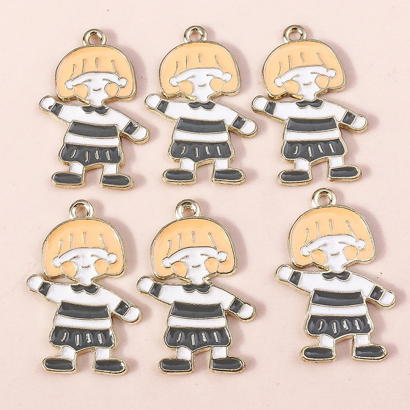 10pcs 20x30mm Cartoon Enamel Girl Charms Pendants for Jewelry Making DIY Drop Earrings Necklaces Handmade Bracelets Craft Supply
10pcs 20x30mm Cartoon Enamel Girl Charms Pendants for Jewelry Making DIY Drop Earrings Necklaces Handmade Bracelets Craft Supply