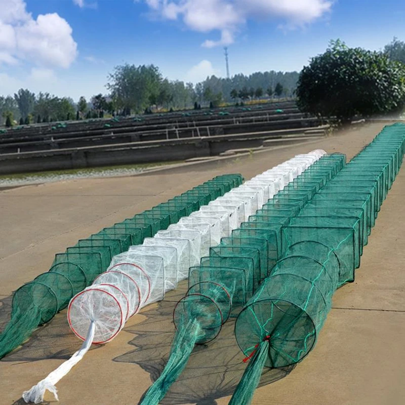 Fishing Cage Folding Crayfish Trap Crab/Shrimp/Eel Trap Automatic Device Nylon Long Fishing Trap Fishing Accessories
Fishing Cage Folding Crayfish Trap Crab/Shrimp/Eel Trap Automatic Device Nylon Long Fishing Trap Fishing Accessories