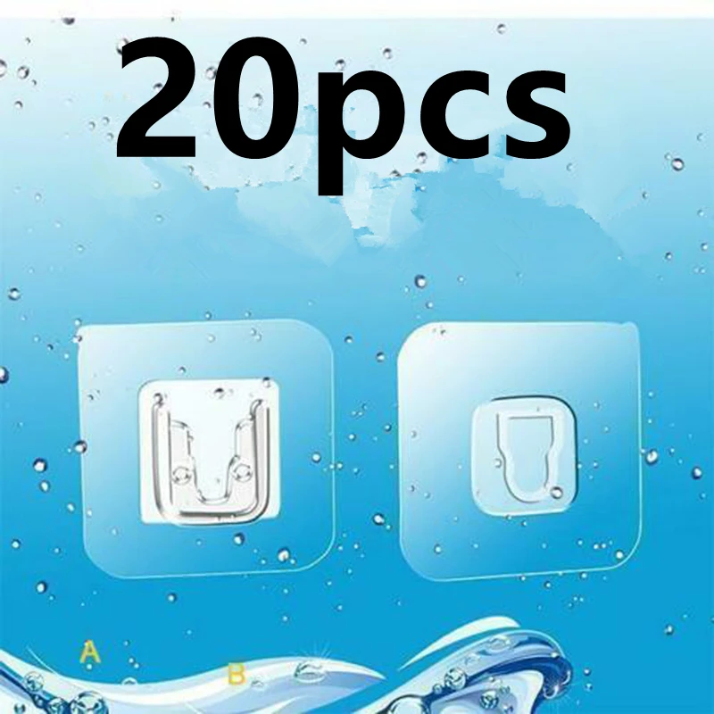 Multifunctional hook 1/5/10 pair double-sided adhesive wall hook waterproof clothes hat towel hook kitchen bathroom door hook
Multifunctional hook 1/5/10 pair double-sided adhesive wall hook waterproof clothes hat towel hook kitchen bathroom door hook