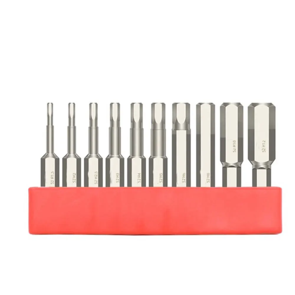 10pcs 6.35mm Hex Head Allen Wrench Drill Bit Set S2 Steel Metric Magnetic Tip Key Screwdriver Impact Driver Set 50/75/100mm
10pcs 6.35mm Hex Head Allen Wrench Drill Bit Set S2 Steel Metric Magnetic Tip Key Screwdriver Impact Driver Set 50/75/100mm