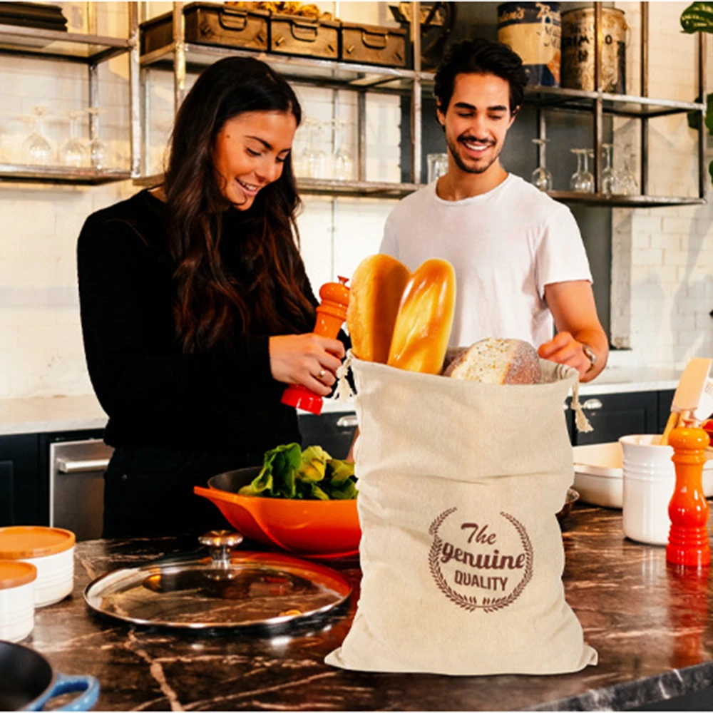 Reusable Linen Bread Bag Drawstring Bag Bread Groercy Vegetables Storage Bag Eco-Friendly Bread Storage Bag Kitchen Accessory
Reusable Linen Bread Bag Drawstring Bag Bread Groercy Vegetables Storage Bag Eco-Friendly Bread Storage Bag Kitchen Accessory