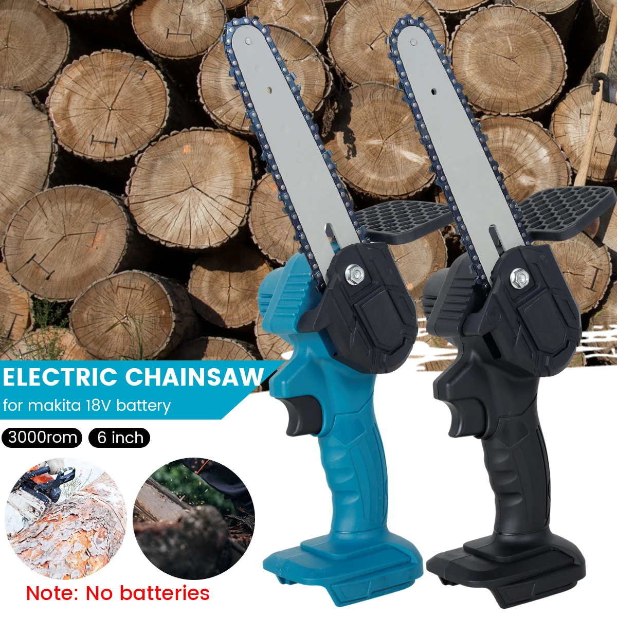 6In Electric Chain Saw Cordless Pruning Chainsaw Woodworking Cutter Tool Wear-Resistant Cutter Saw For Cutting Tree Trimming
6In Electric Chain Saw Cordless Pruning Chainsaw Woodworking Cutter Tool Wear-Resistant Cutter Saw For Cutting Tree Trimming